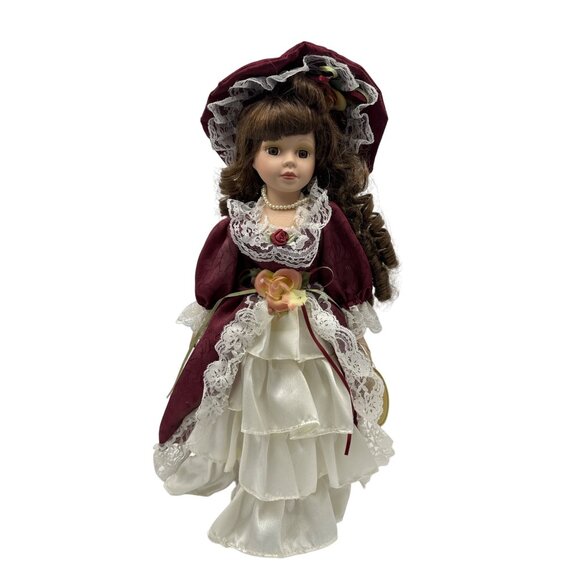 Emerald Doll Collection Elsa Porcelain Doll Victorian 16 inch - Picture 1 of 5